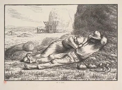 Полдень by Жак-Адриен Лавьель, 1830-1875 — digital art print download
