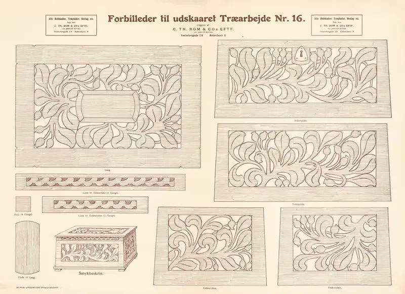 Модели для резного дерева, Пл.16 by Йорген Бука, 1933 — digital art print download