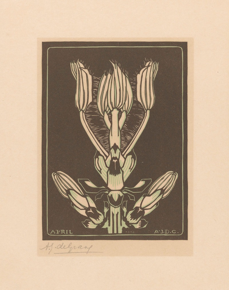 Апрель by Джули де Грааг, 1918 — digital art print download