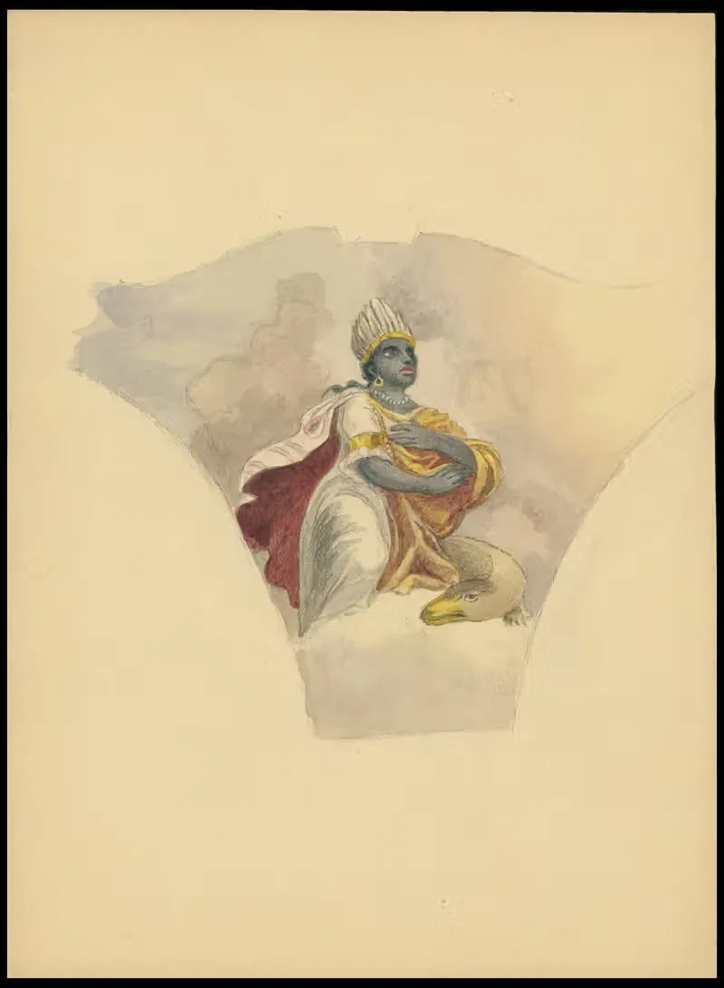 Персонификация Америки by Юлиуш Макаравич, 1912 — digital art print download