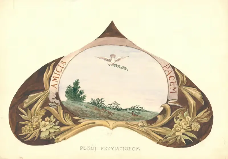 Pokój przyjaciołom = Amicis pacem by Juliusz Makarewicz, 1912 — digital art print download