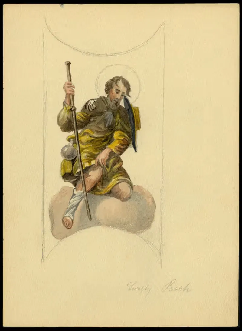 Святой Рох by Юлиуш Макаравич, 1912 — digital art print download
