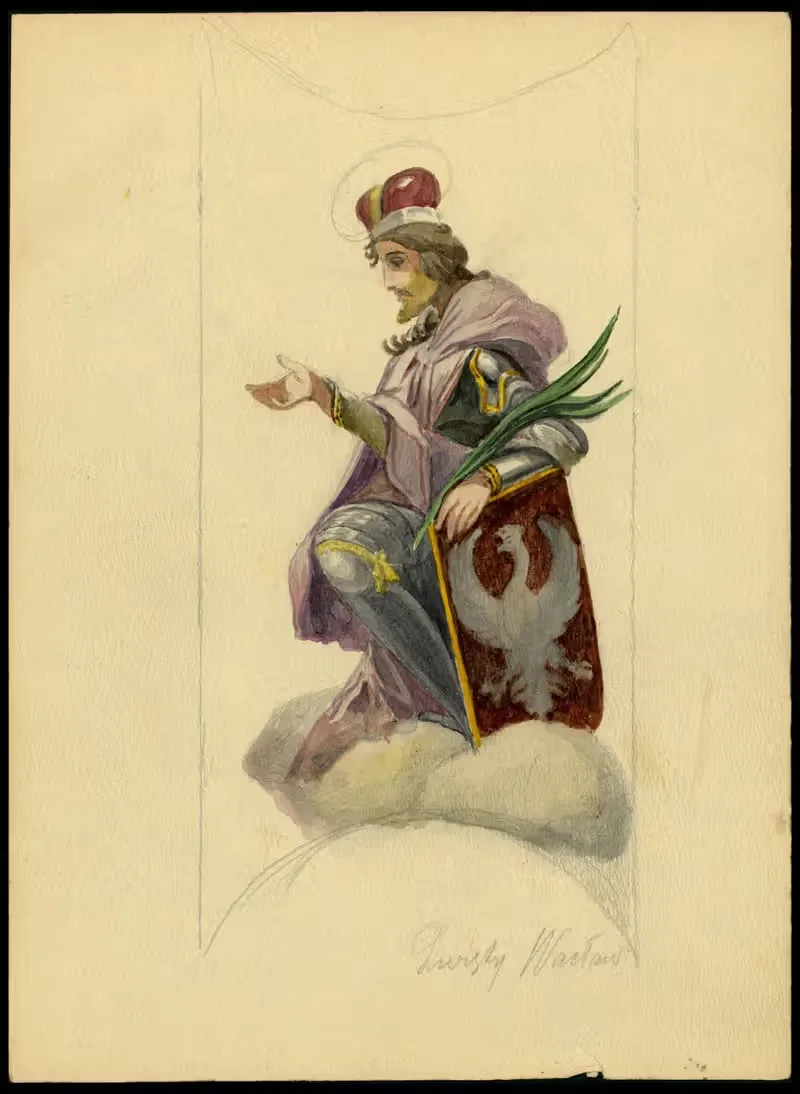 Святой Вацлав by Юлиуш Макаравич, 1912 — digital art print download