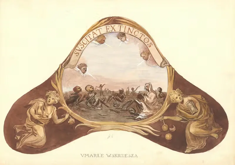 Умершие воскрешаются = Suscitat ex tinctos by Юлиуш Макаравич, 1912 — digital art print download