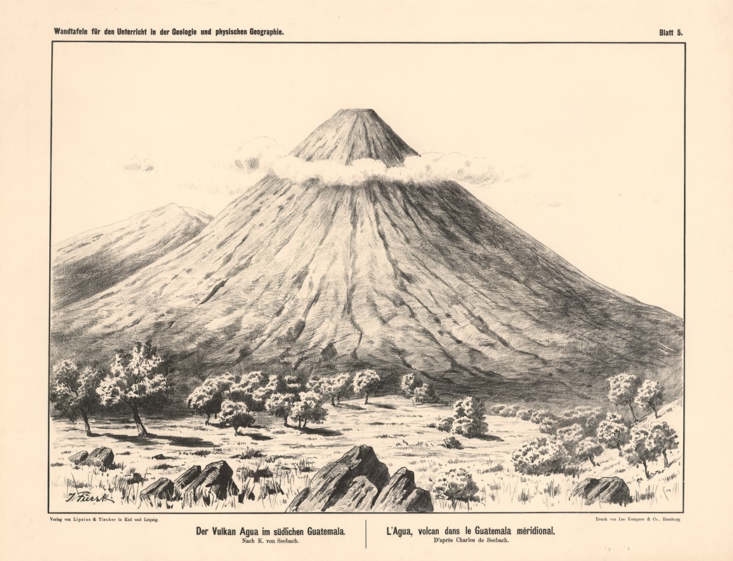 Der Vulkan Agua im südlichen Guatemala — K. von Seebach