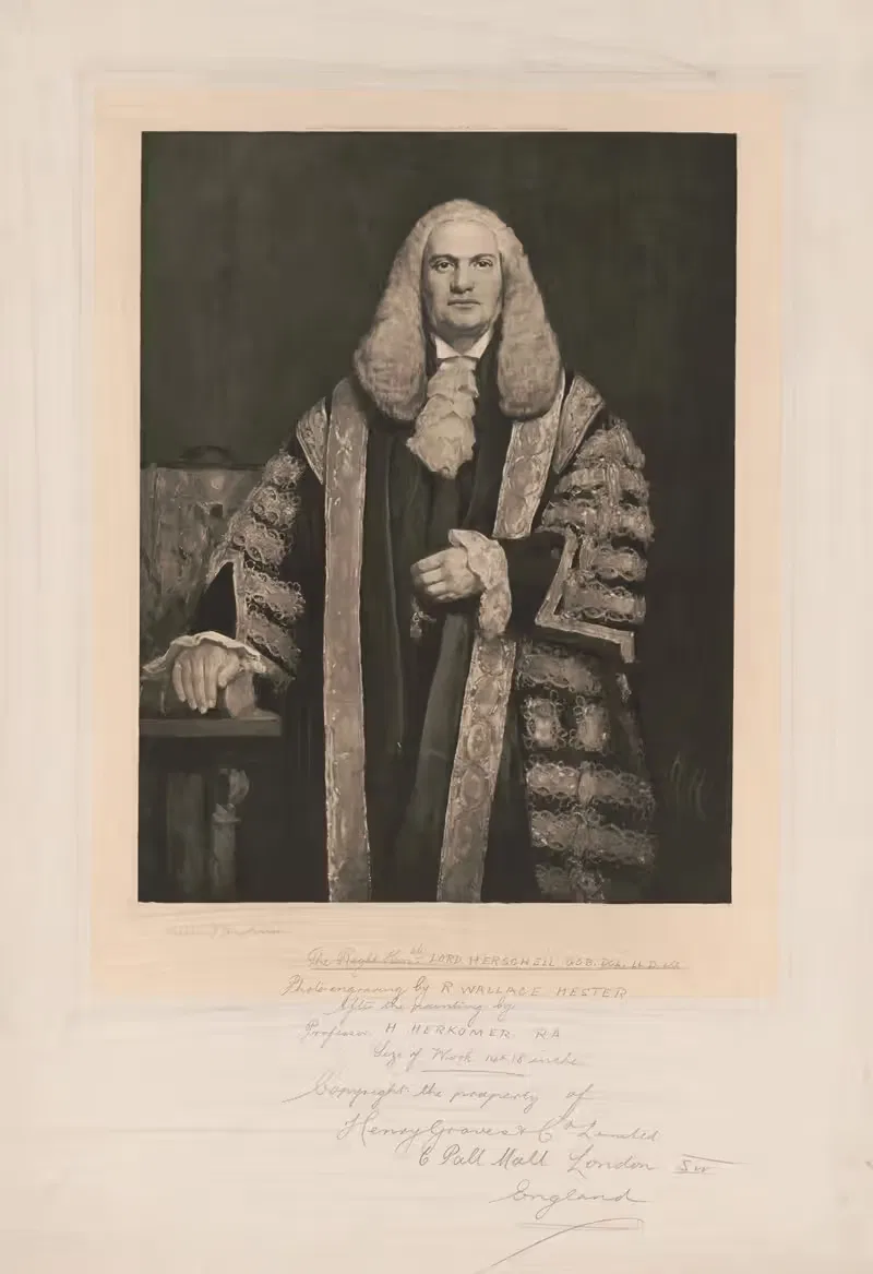 Прав honorable Лорд Хершел by Сэр Хьюберт фон Херкомер, 1900 — digital art print download