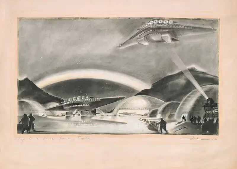 'Top o the world' landing field — Wilbur Henry Adams