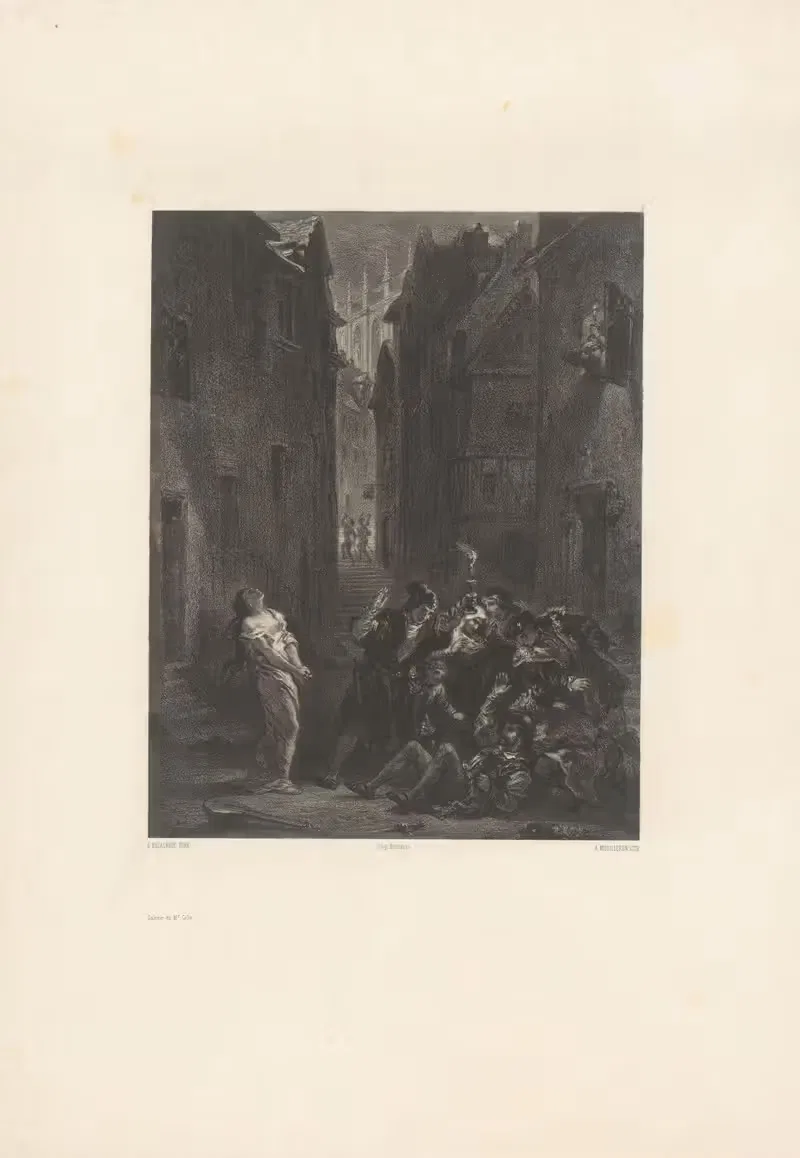 Смерть Валентина by Адольф Муйлерон, 1848-1862 — digital art print download