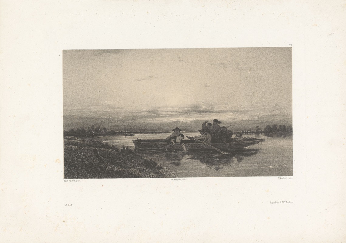 Паром by Адольф Муйлерон, 1848-1862 — digital art print download