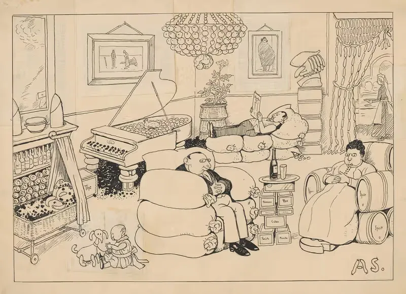 Семья хомяков by Альфред Шмидт, 1917 — digital art print download