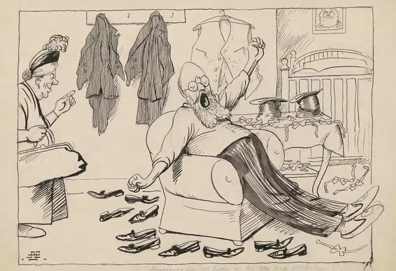 Взгляд назад на летнюю политику by Альфред Шмидт, 1926 — digital art print download