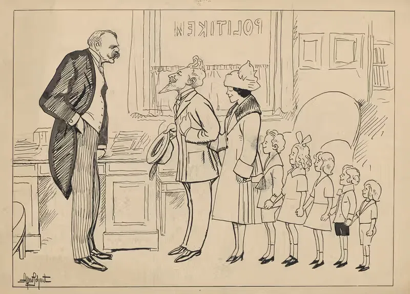 На визите по обручению by Альфред Шмидт, 1922 — digital art print download