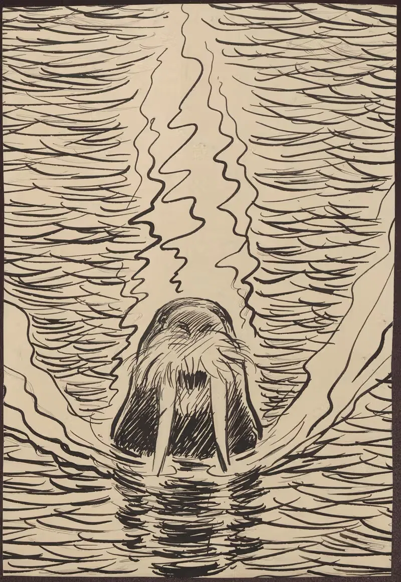 Politician depicted as a walrus. — Alfred Schmidt