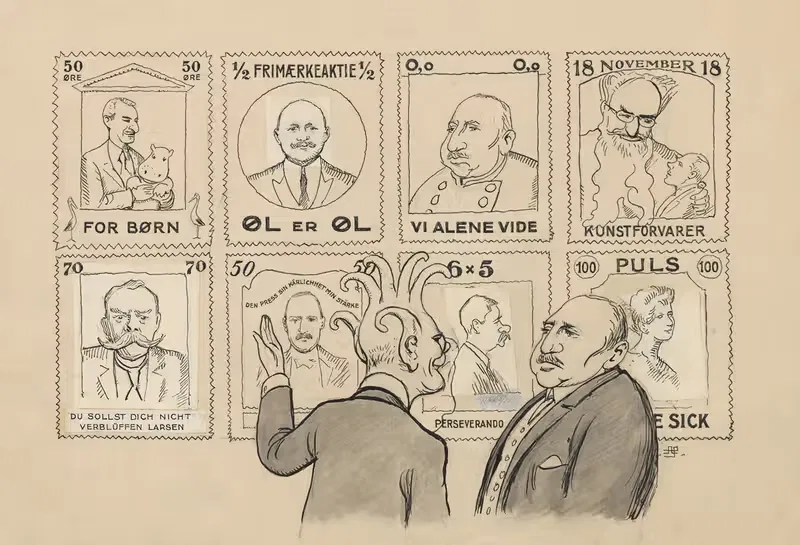 Осьминог демонстрирует альтернативные марки. by Альфред Шмидт, 1930 — digital art print download