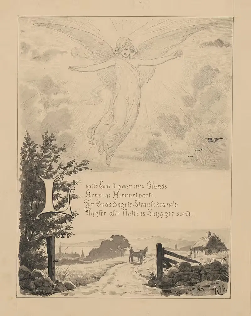 Ангел Лысеца идет с Гландсом by Карл Томсен, 1865-1912 — digital art print download