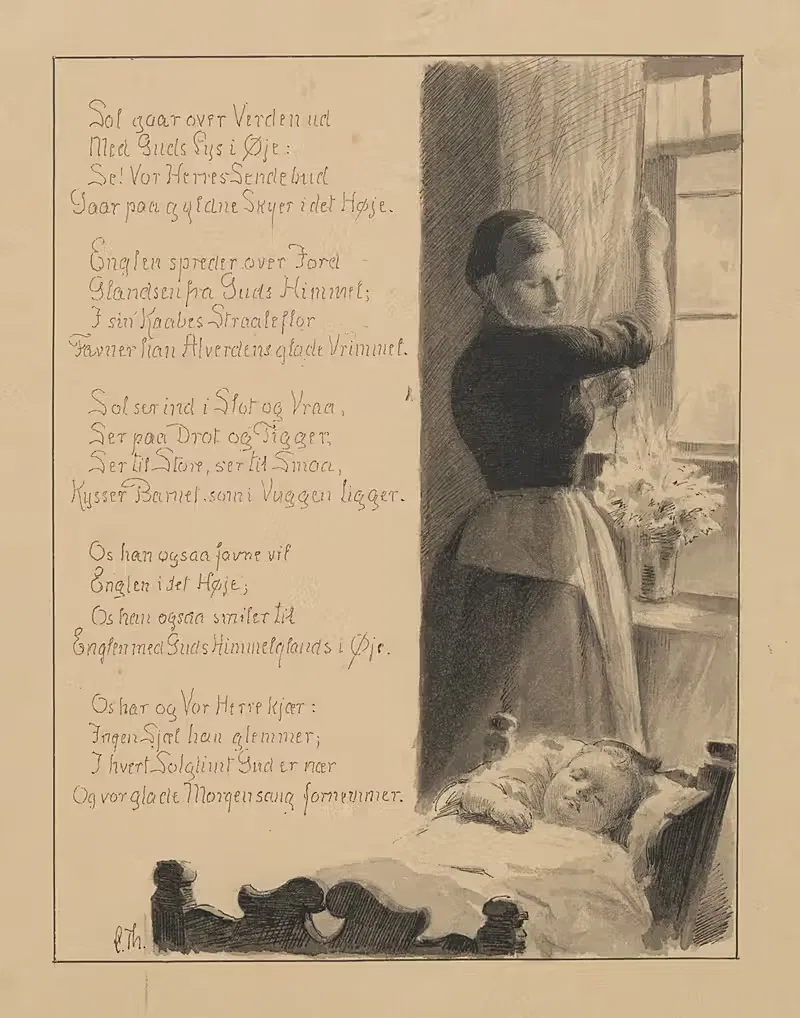 Ангел света идет с Гландами by Карл Томсен, 1889 — digital art print download