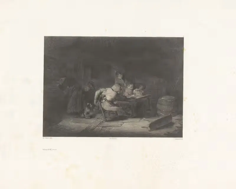 Интерьер кухни by Селестен Франсуа Нантёй, 1848-1862 — digital art print download