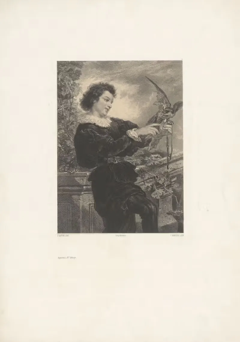 Фальконьер by Селестен Франсуа Нантёй, 1848-1862 — digital art print download