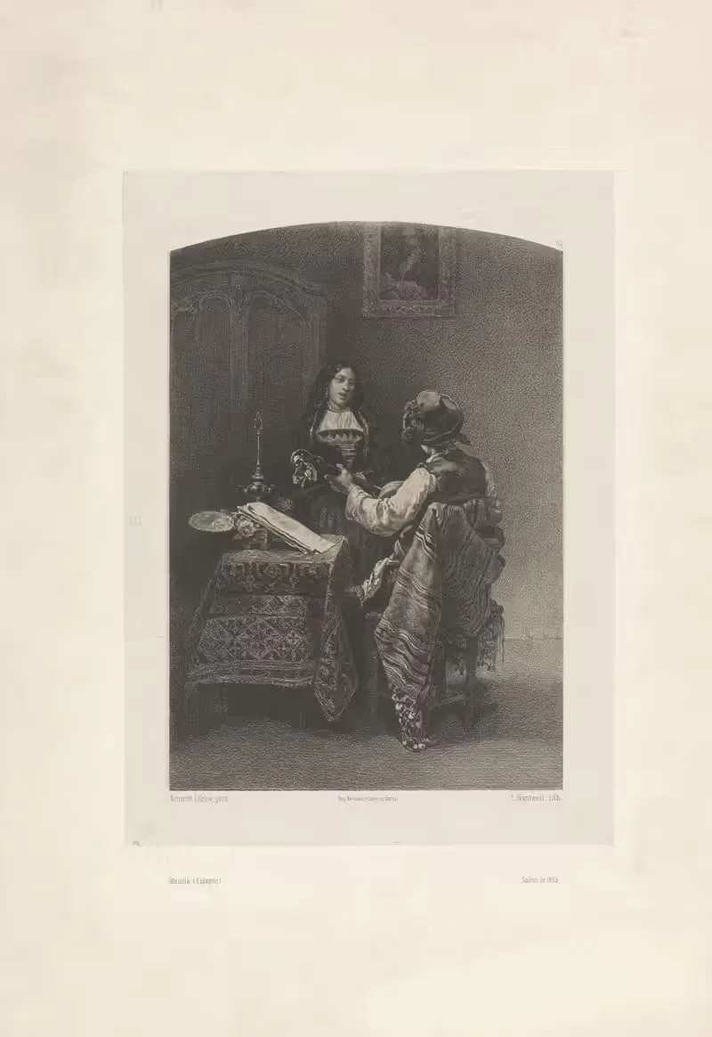Manola (Espagne) by Célestin François Nanteuil, 1848-1862 — digital art print download
