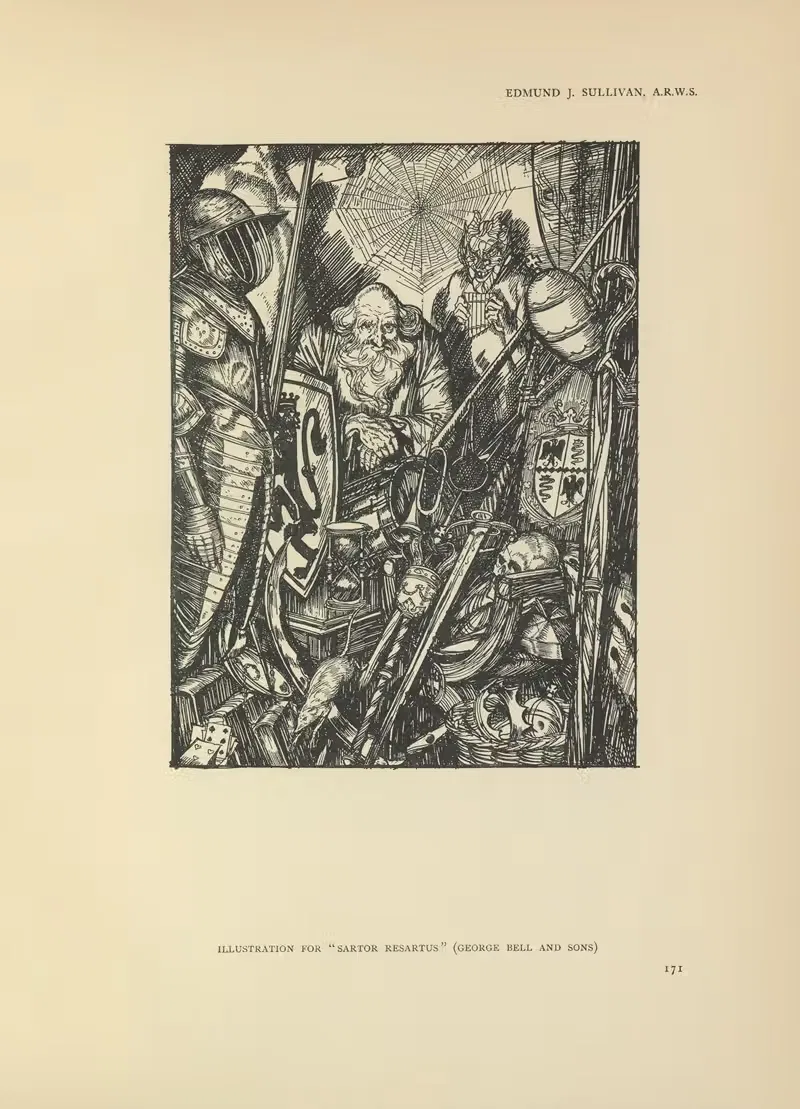 Иллюстрация для Сартор Ресартус by Эдмунд Джозеф Салливан, 1914 — digital art print download