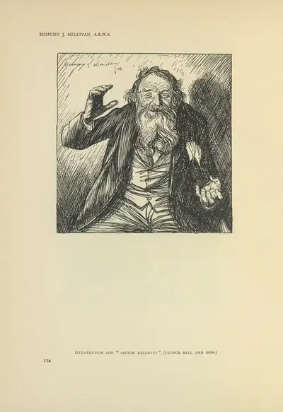 Иллюстрация для "Сартор Ресартус by Эдмунд Джозеф Салливан, 1914 — digital art print download