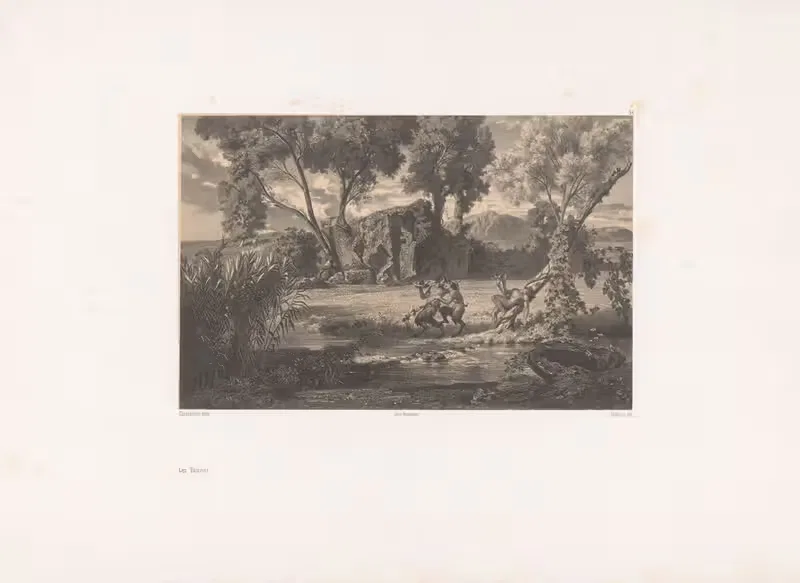 Фауны by Франсуа-Луи Франсэ, 1850 - 1851 — digital art print download