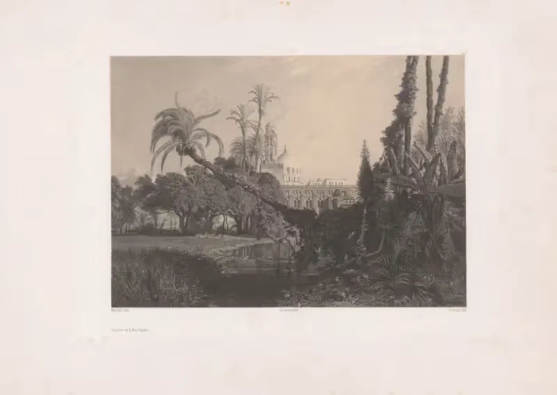 Souvenir de la Basse Egypte by Francois-Louis Français, 1853 — digital art print download
