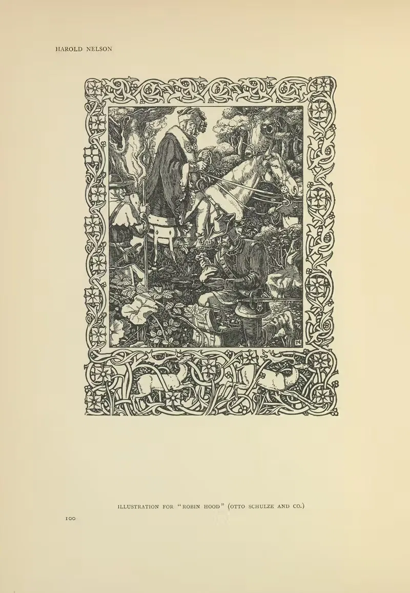 Иллюстрация для Робин Гуда by Гарольд Нельсон, 1914 — digital art print download