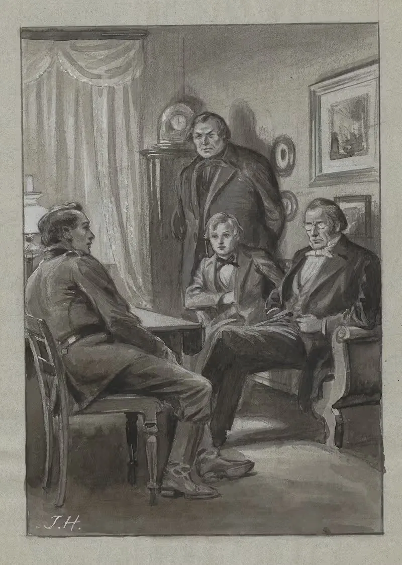 Йенс Кульсвьер и Йорген by Ингеборг Хильдаль, 1915 — digital art print download