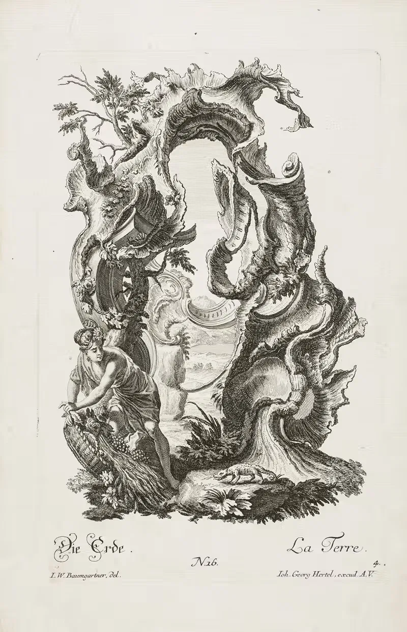 Земля by Иоганн Вольфганг Баумгартнер, 1720-1768 — digital art print download
