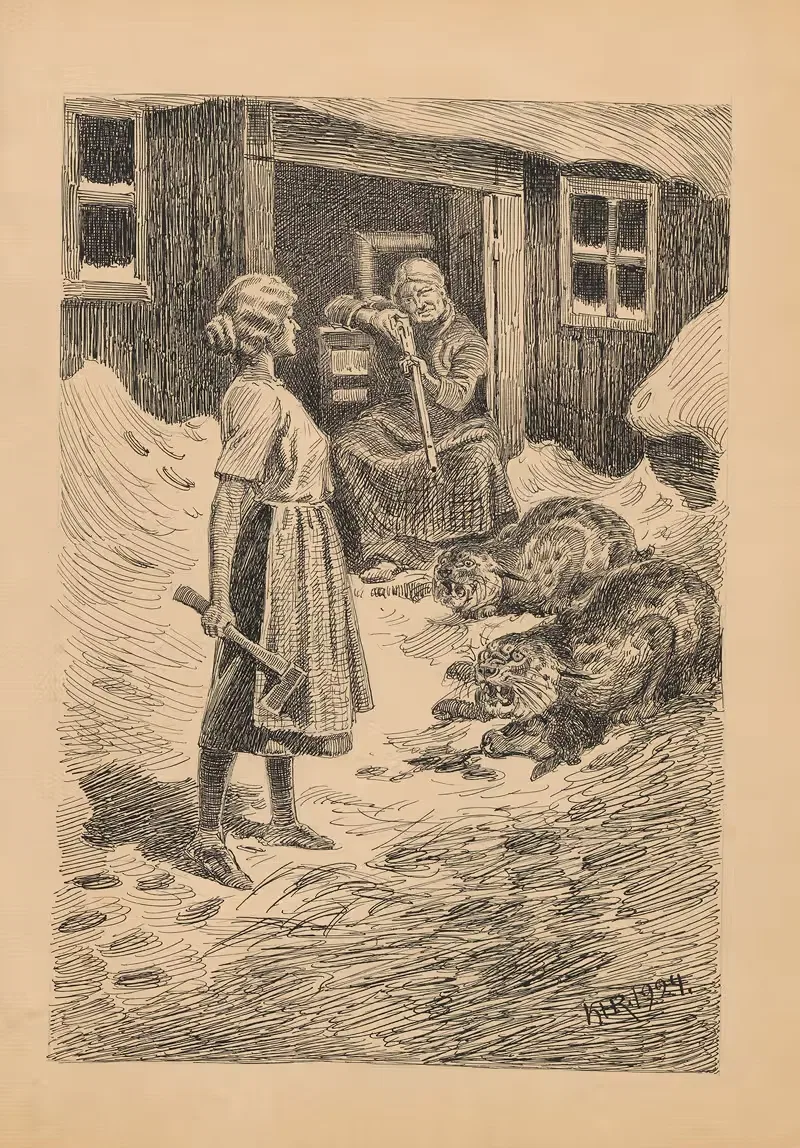 Мелинди и Лосерне by Карл Хансен Рейстрюп, 1924 — digital art print download