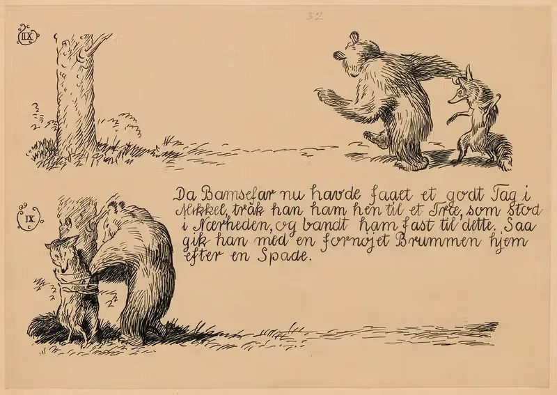 Бамсефар и Миккель Рэв, пл. 07 by Луис Мое, 1921 — digital art print download