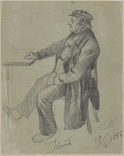 Knud takes a break by Peter Tom-Petersen, 1885 — digital art print download