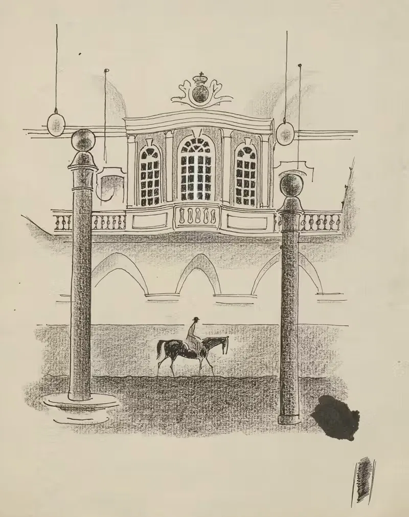 Конный манеж Кристиансборга by Вальдемар Андерсен, 1895-1928 — digital art print download