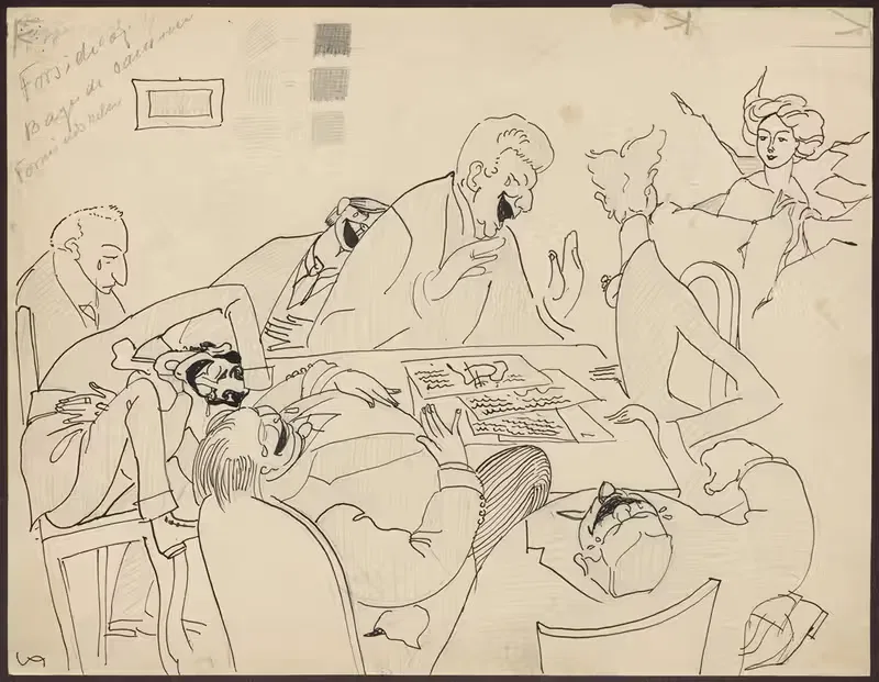 Смеющиеся мужчины by Вальдемар Андерсен, 1895-1928 — digital art print download