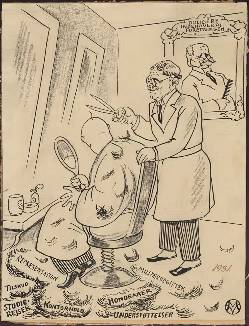 Interior of a Barber Shop — Valdemar Møller