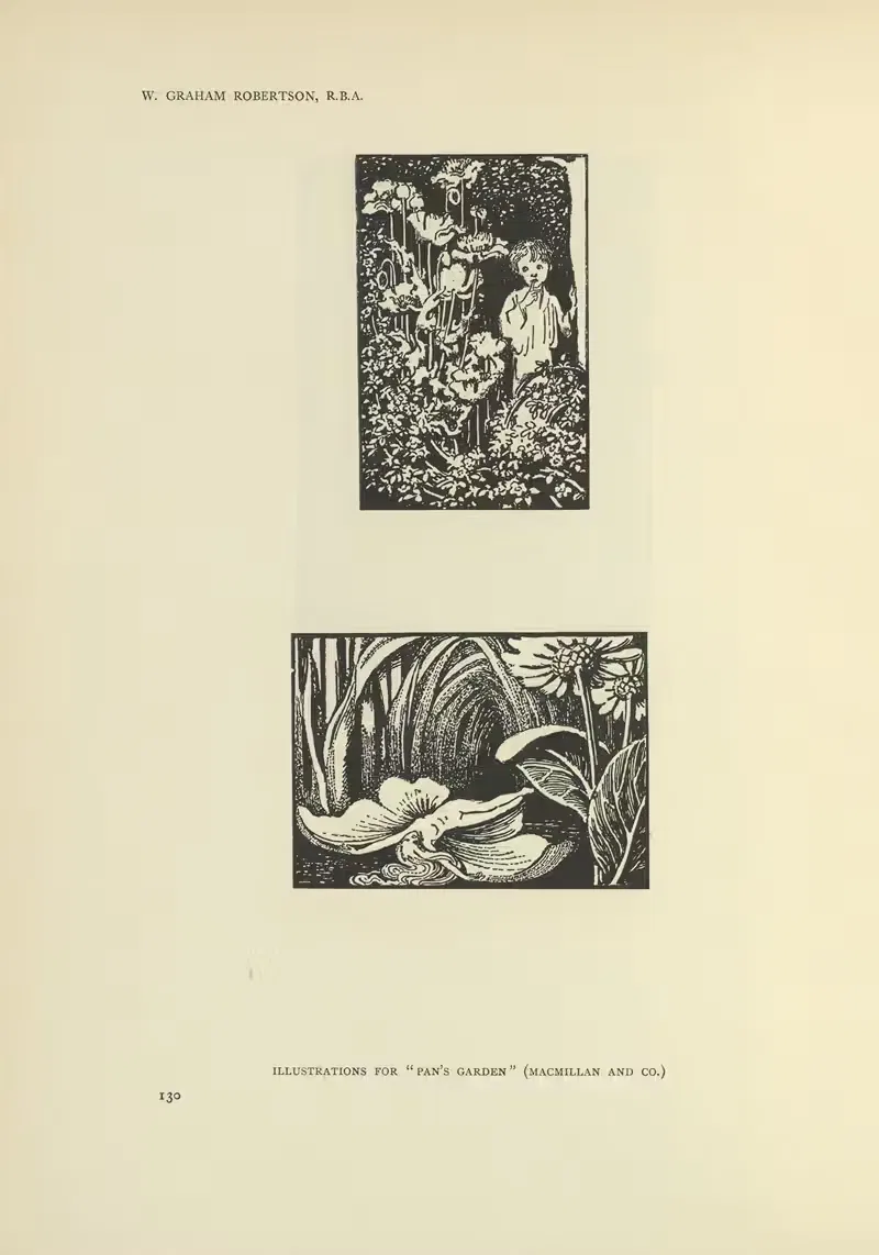 Illustrations for Pan’s garden by Walford Graham Robertson, 1914 — digital art print download