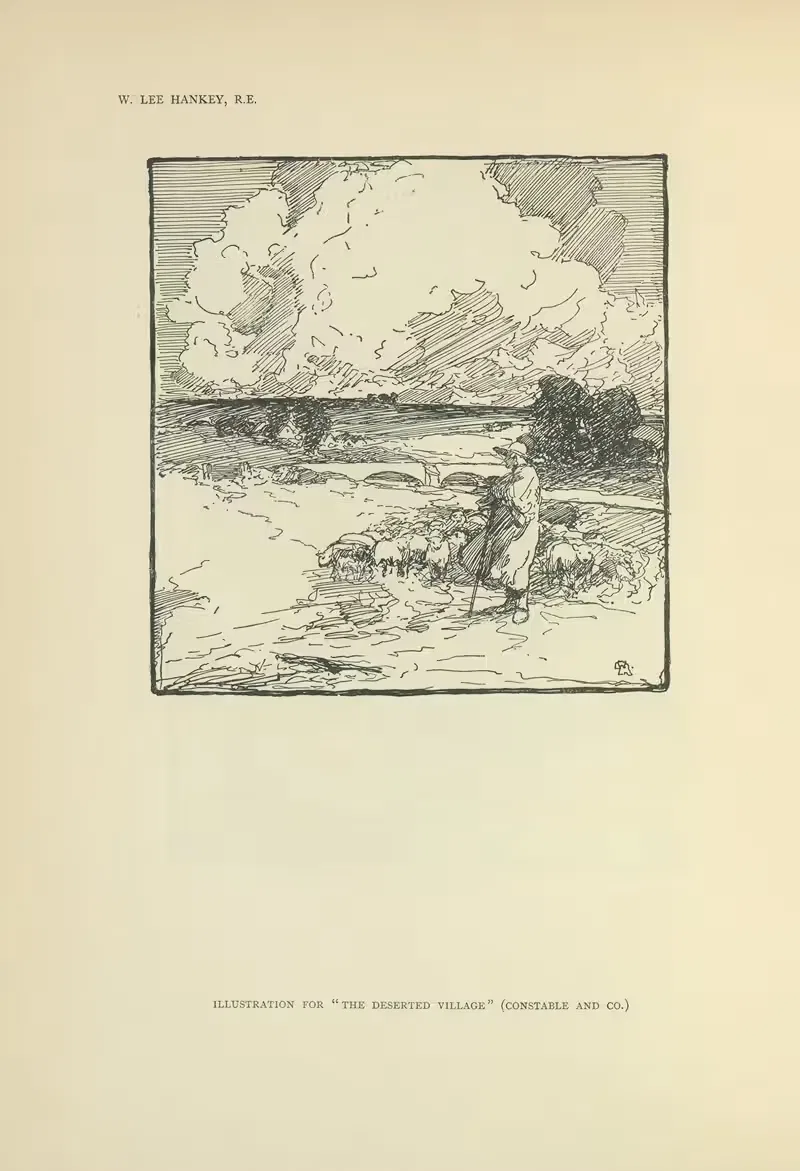 Illustration for The deserted village — William Lee-Hankey