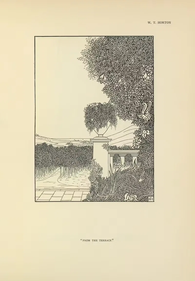 From the terrace by William Thomas Horton, 1914 — digital art print download