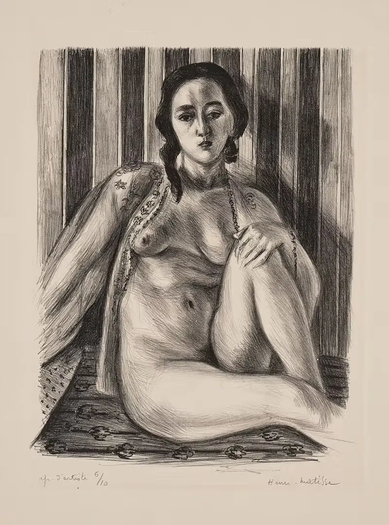 Nu assis à la chemise de tulle — Henri Matisse