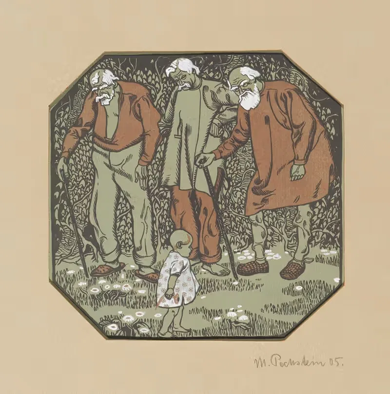 Coming and Going (Childhood and Old Age) — Hermann Max Pechstein