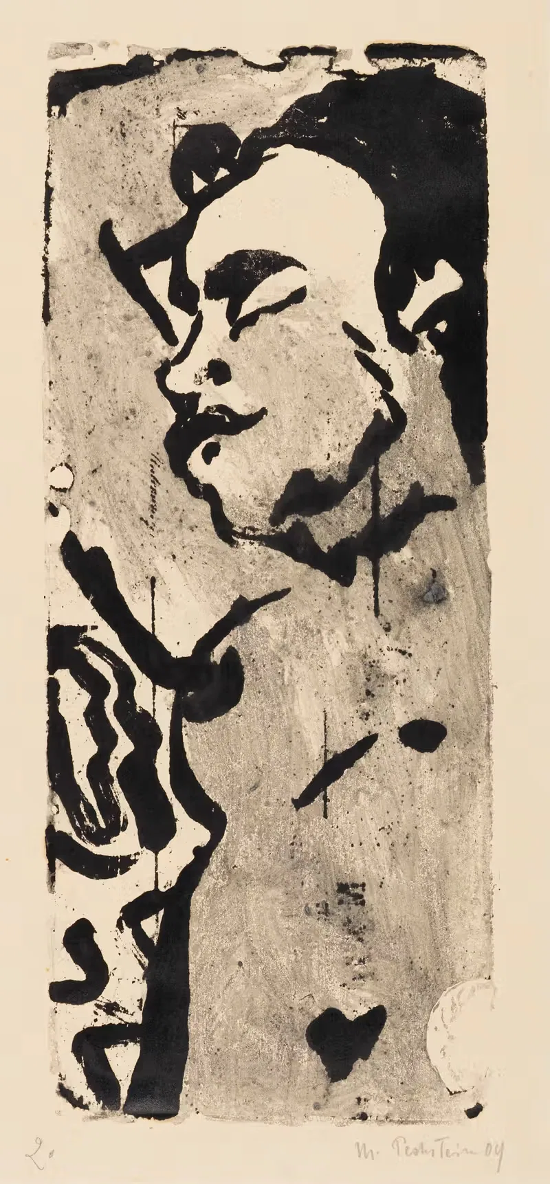 Женщина в полуголом виде by Герман Макс Пехштайн, 1909 — digital art print download