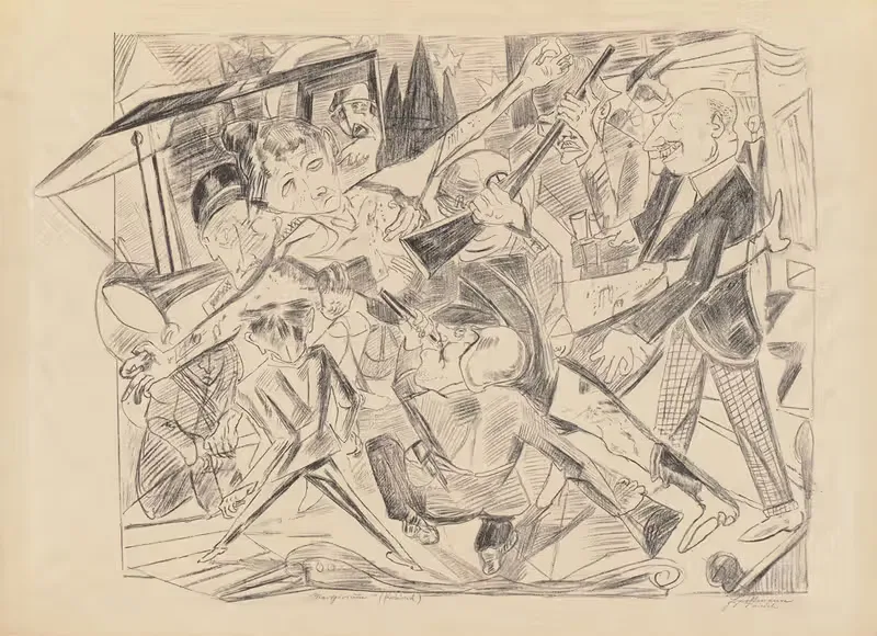 The Martyrdom by Max Beckmann, 1919 — digital art print download