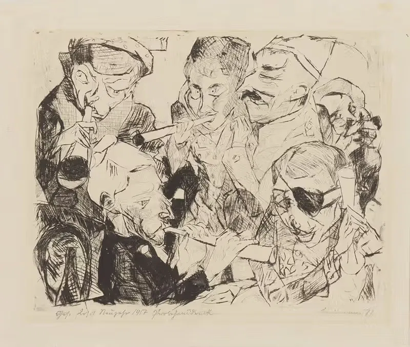 Приветствую Новый Год by Макс Бекманн, 1917 — digital art print download