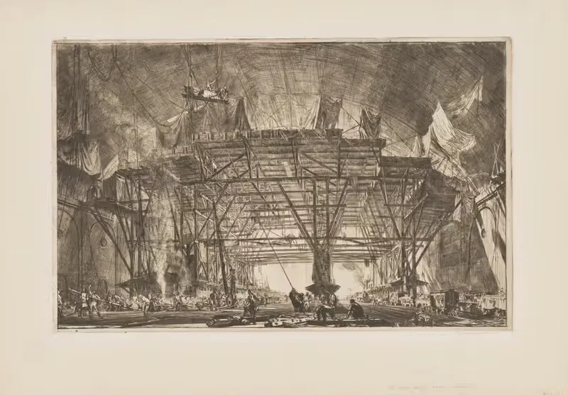 The Great Gantry, Charing Cross Station — Muirhead Bone