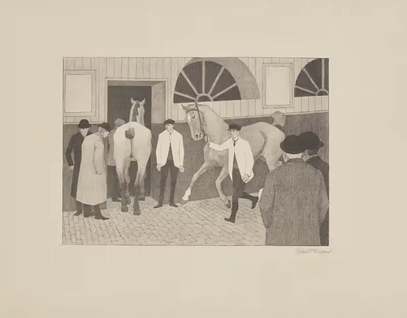 The Horse Mart (Barbican No.1) — Robert Polhill Bevan