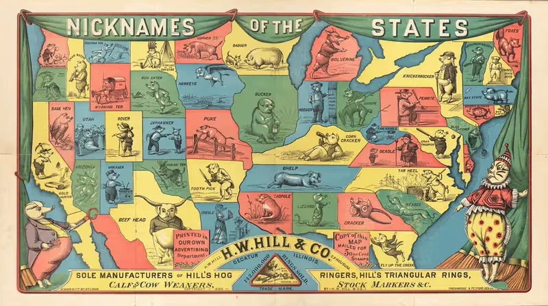 Nicknames of the States — H.W. Hill & Co.