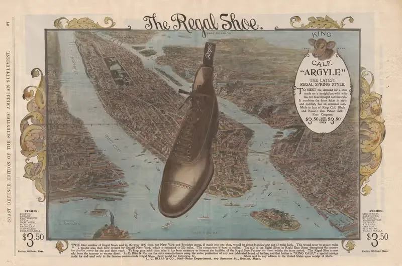 The Regal Shoe by L. C. Bliss & Co., 1898 — digital art print download