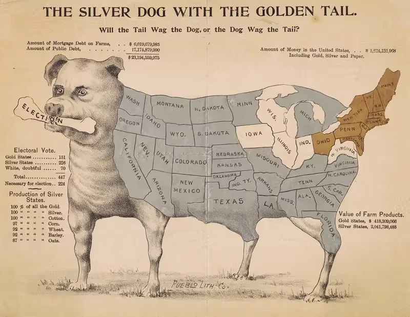 The Silver Dog With the Golden Tail — Pueblo Lith. Co.