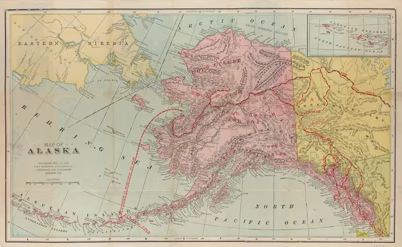 Map of Alaska and Klondike — Wm. W. Hart & Co